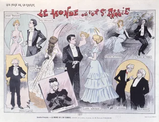 Poster advertising the satirical comedy Le Monde ou l